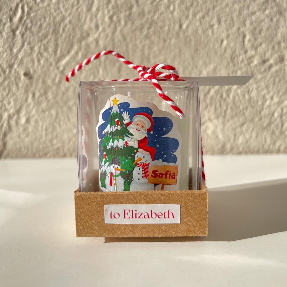 Noel Baba Temalı Hediyelik Mum
