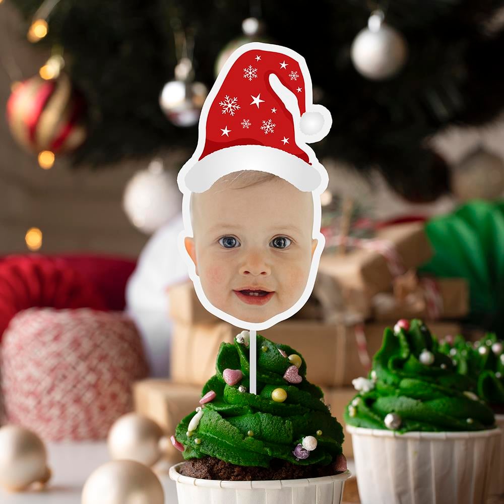 Noel Şapkalı Fotoğraflı Kürdan