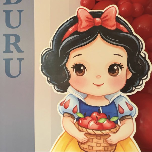 Pamuk Prenses Karakteri Ayaklı Pano