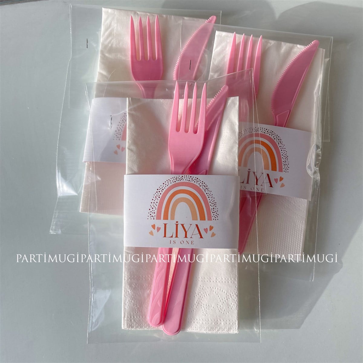 Pastel Gökkuşağı Temalı Servis Takımı
