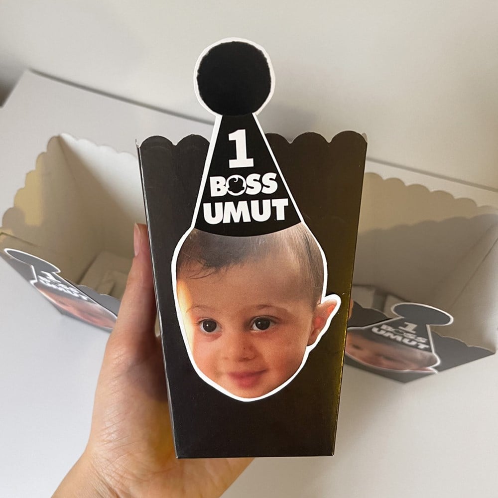 Patron Bebek Baby Boss Temalı Fotoğraflı Popcorn Kutusu