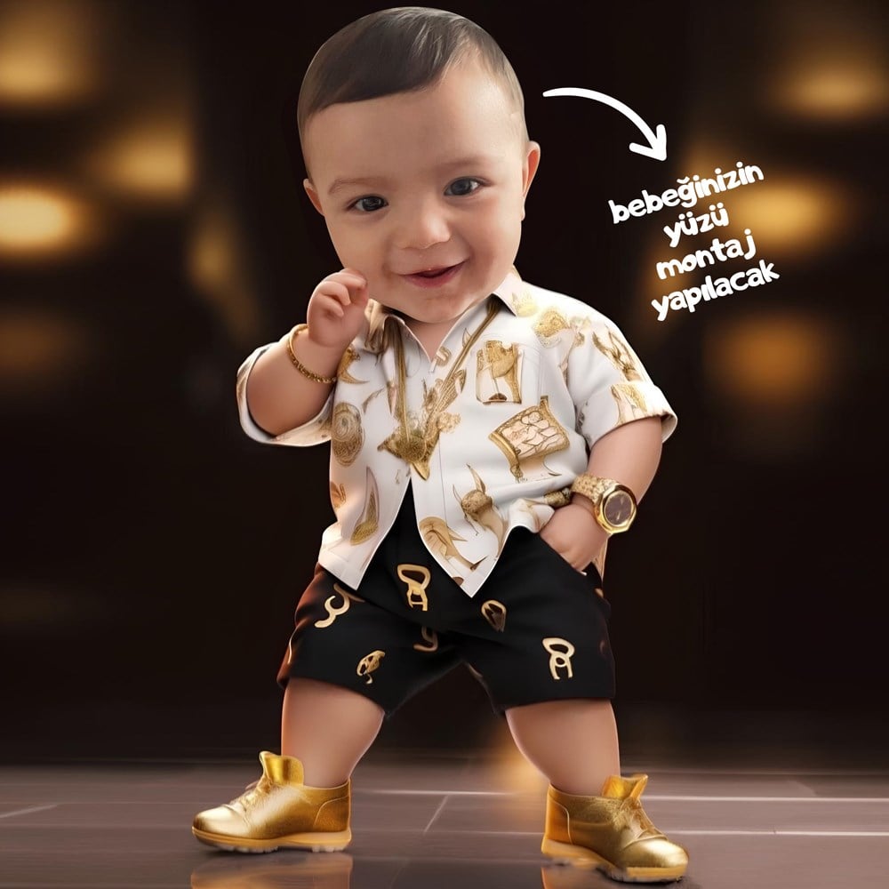 Patron Bebek Kişiye Özel Fotoğraflı Ayaklı Maket