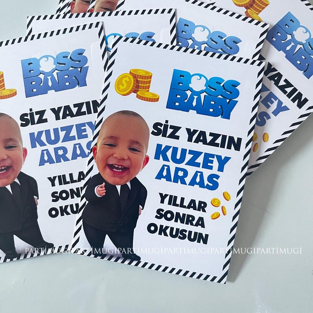 Patron Bebek Temalı Anı Kartı