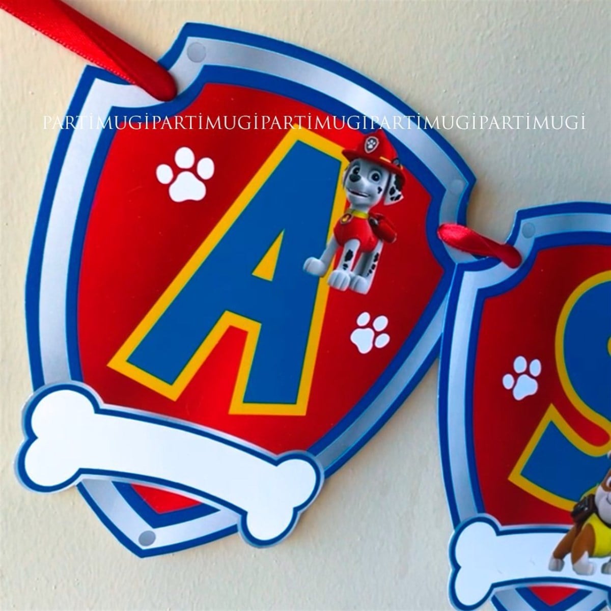 Paw Patrol Temalı Harf Banner