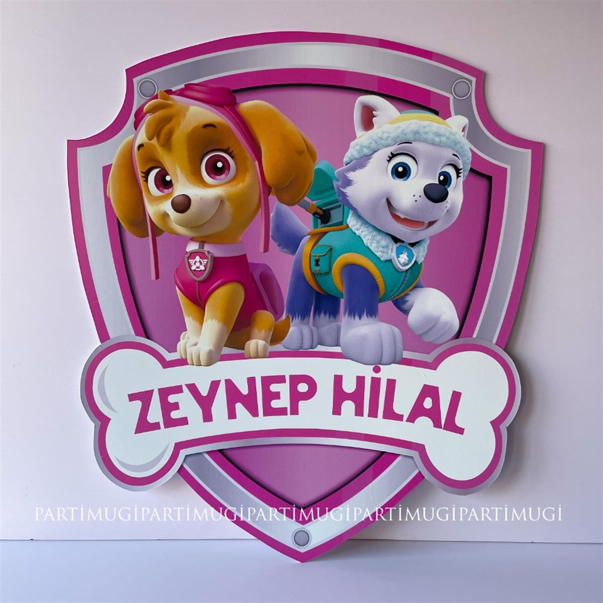 Pembe Paw Patrol Temalı Ayaklı Pano