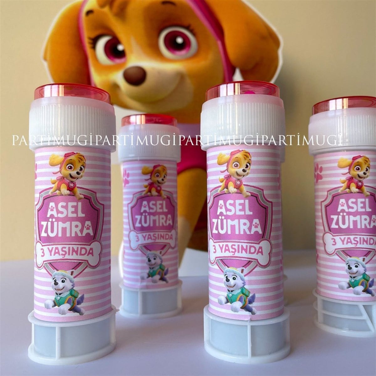 Pembe Paw Patrol Temalı Köpük Baloncuk