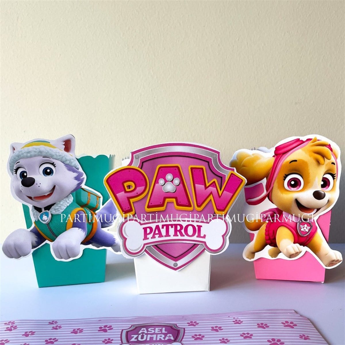 Pembe Paw Patrol Temalı Popcorn Kutusu