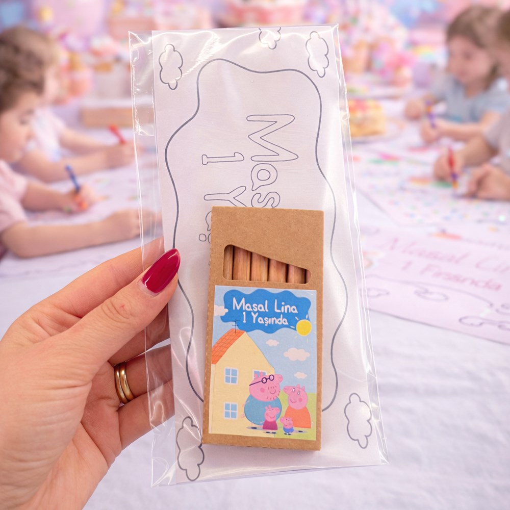 Peppa Pig Temalı Hediyelik Boya Kalemi