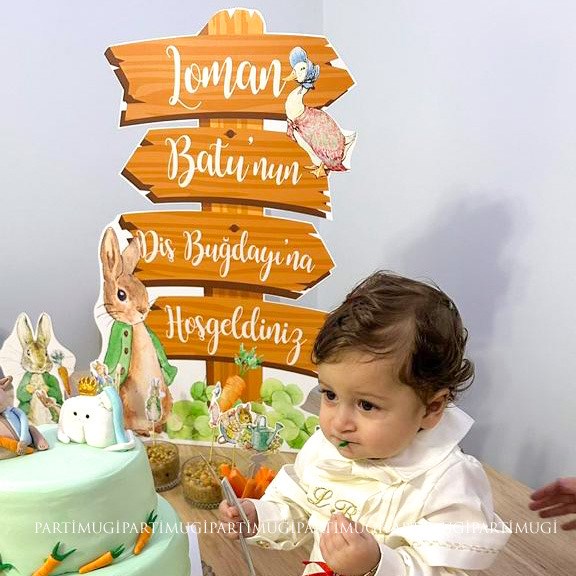 Peter Rabbit Temalı Karşılama Panosu