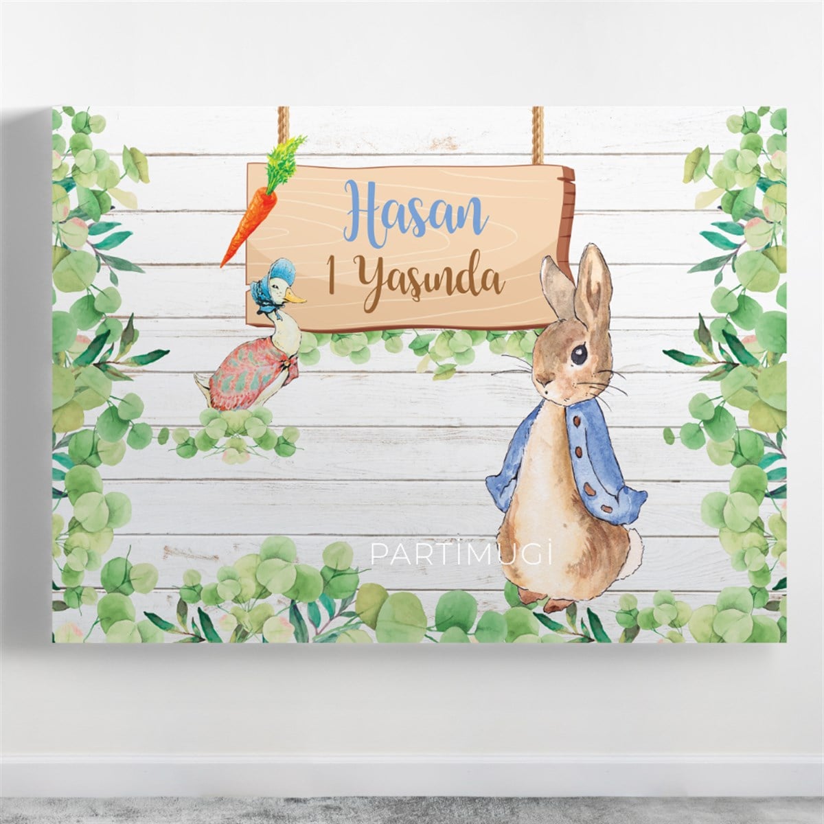 Peter Rabbit Temalı Yeşilli Afiş Branda