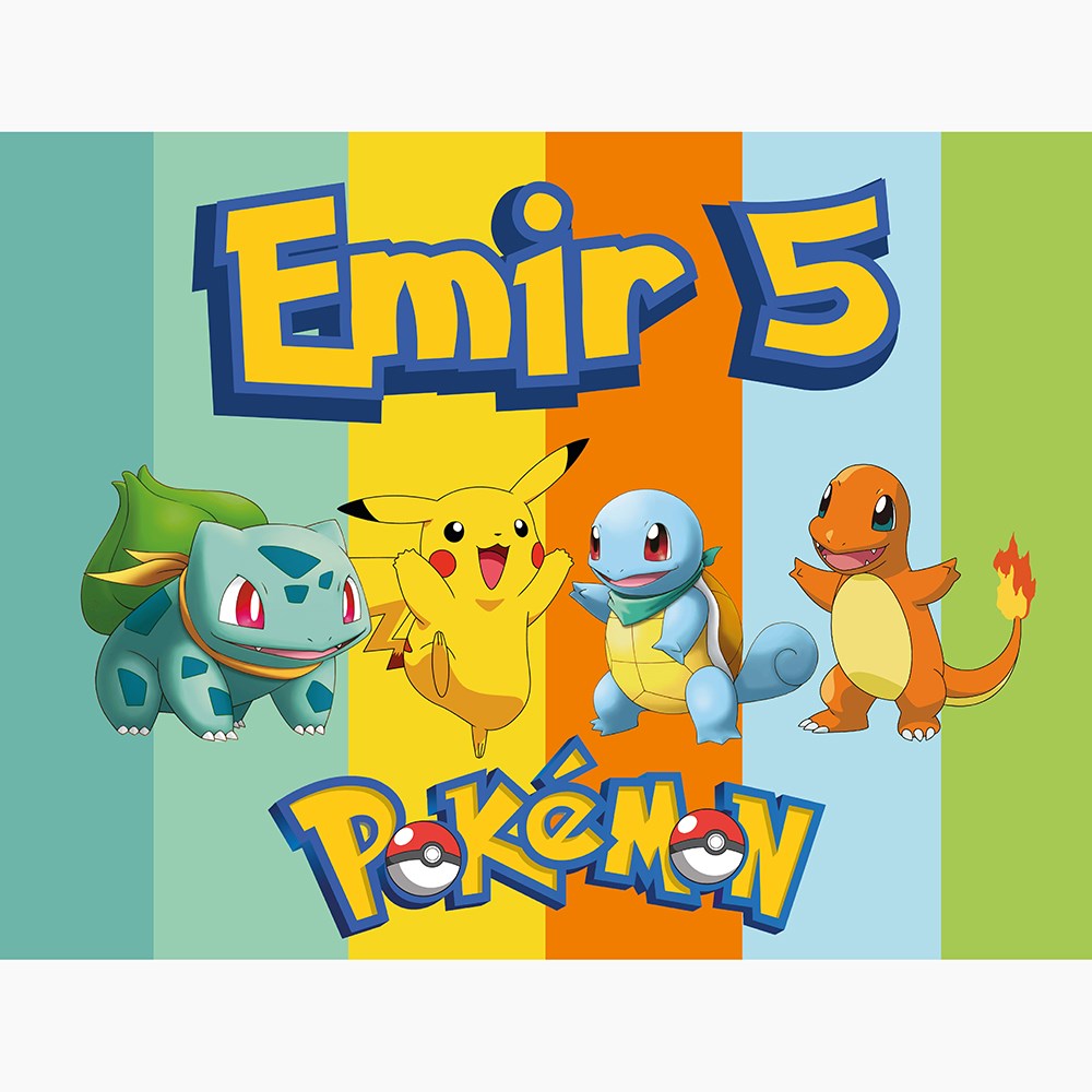 Pokemon Pikachu Temalı Afiş Branda