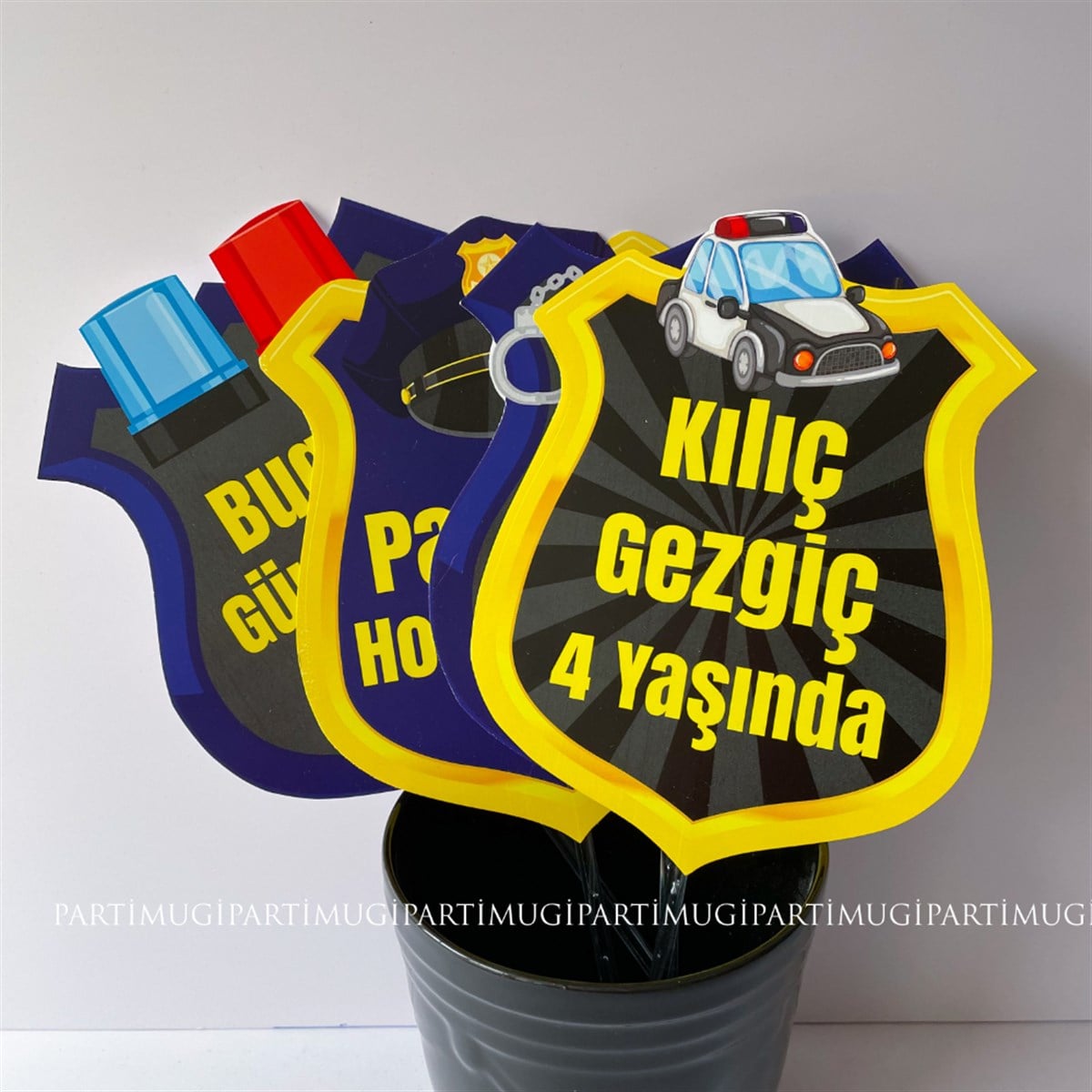 Polis Temalı Konuşma Balonu