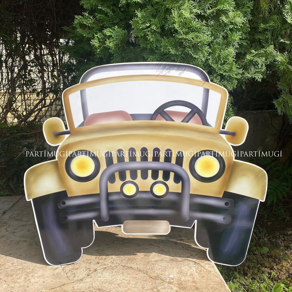 Safari Mickey Mouse Arabası Ayaklı Maket