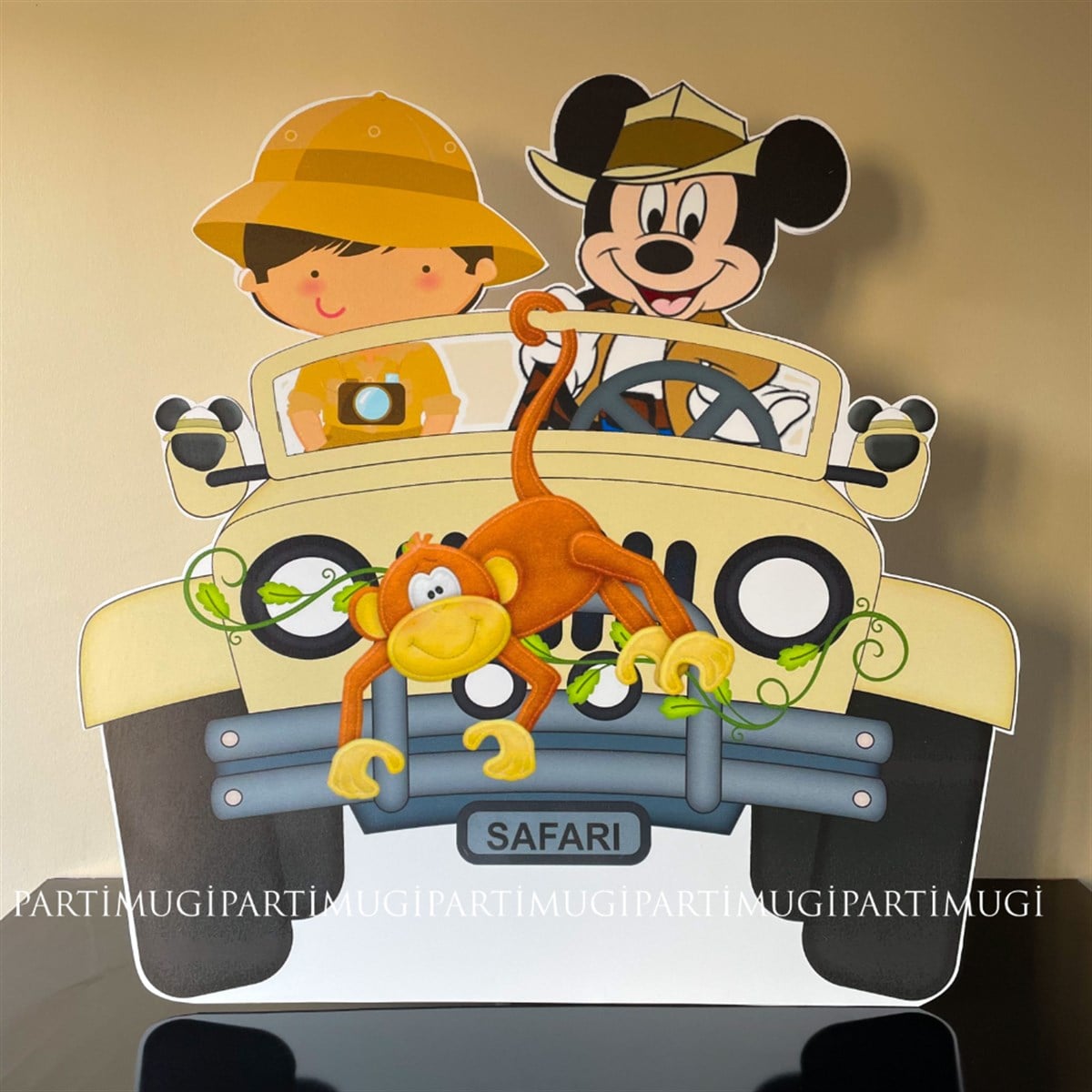 Safari Mickey Mouse Temalı Ayaklı Maket