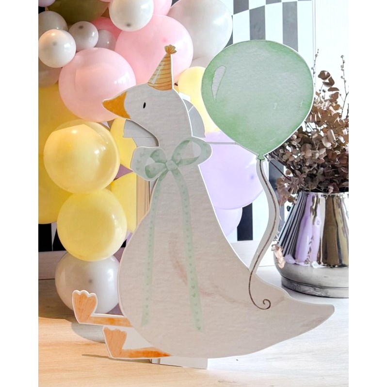 Sevimli Kaz Silly Goose Ayaklı Maket