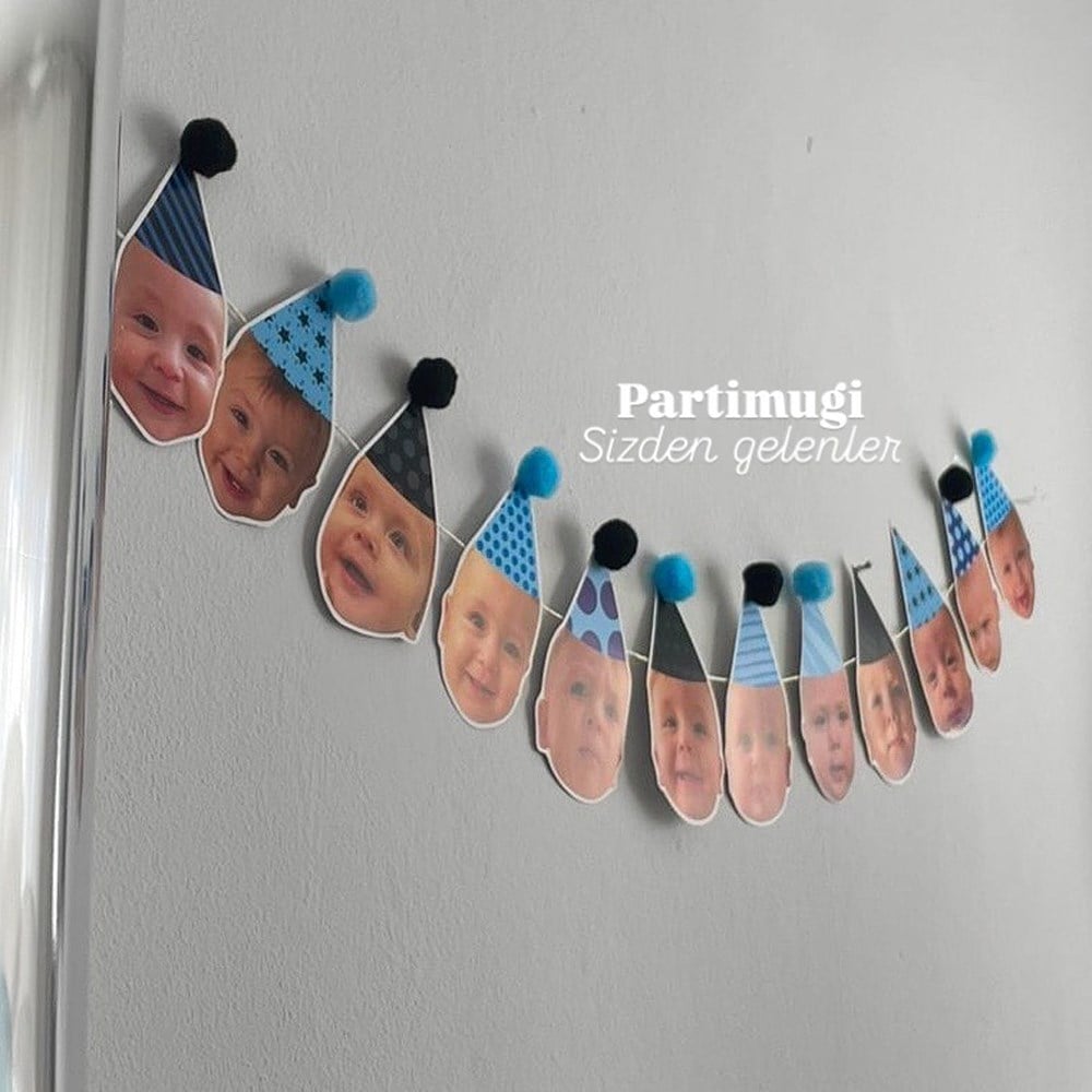 Siyah Mavi Fotoğraf Flama Banner