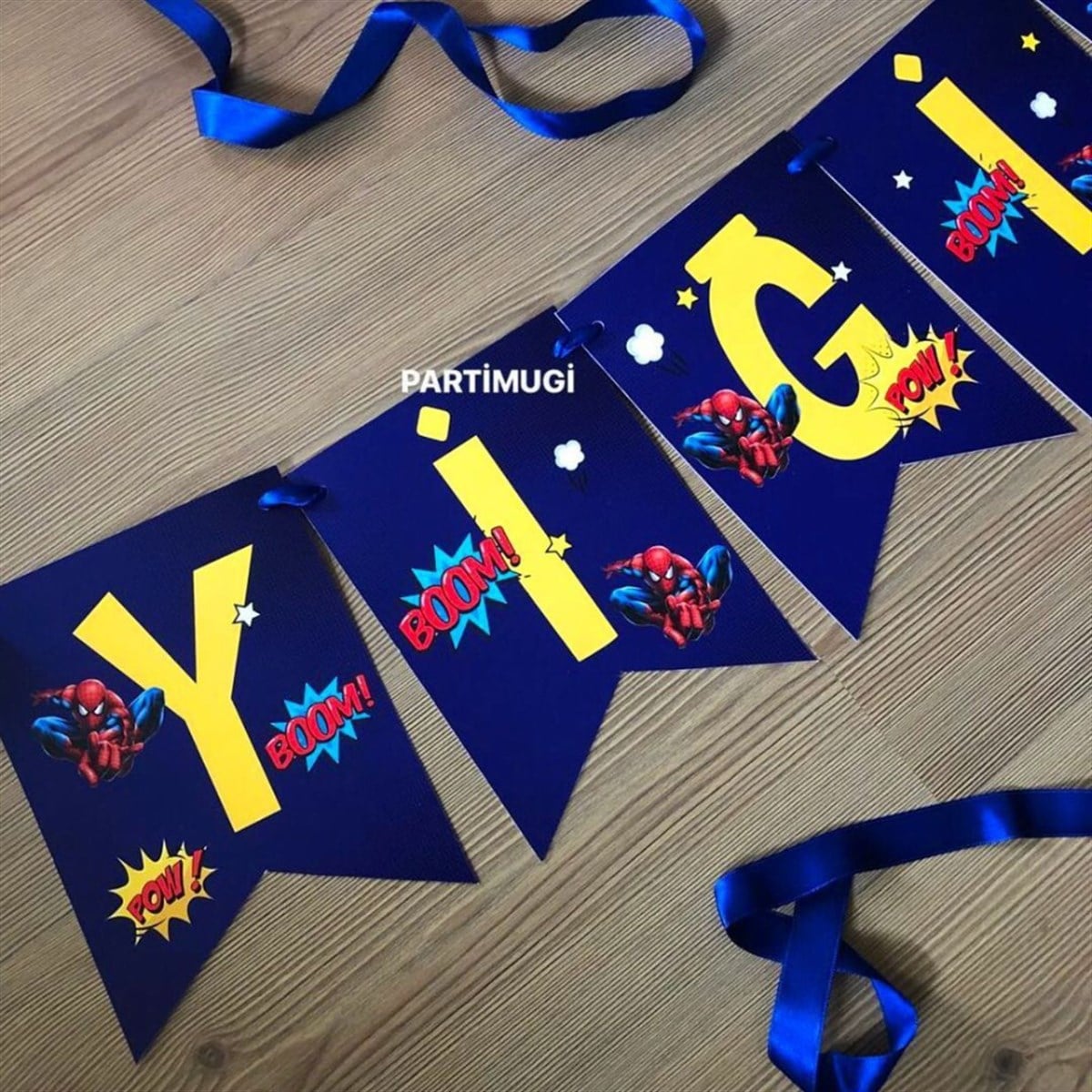 Spiderman Temalı Harf Banner