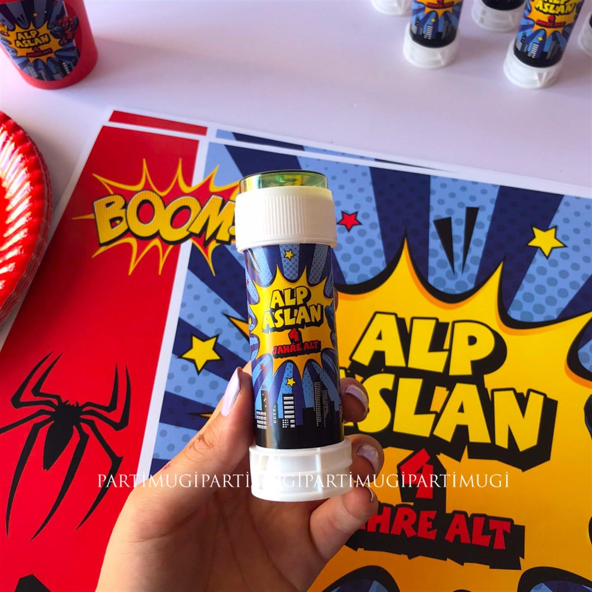 Spiderman Temalı Köpük Baloncuk