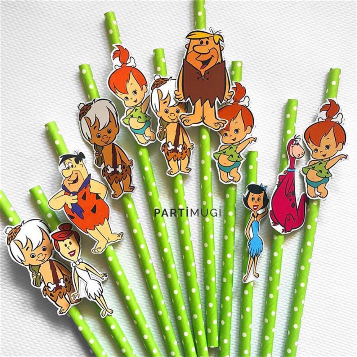 Taş Devri Temalı Pipet