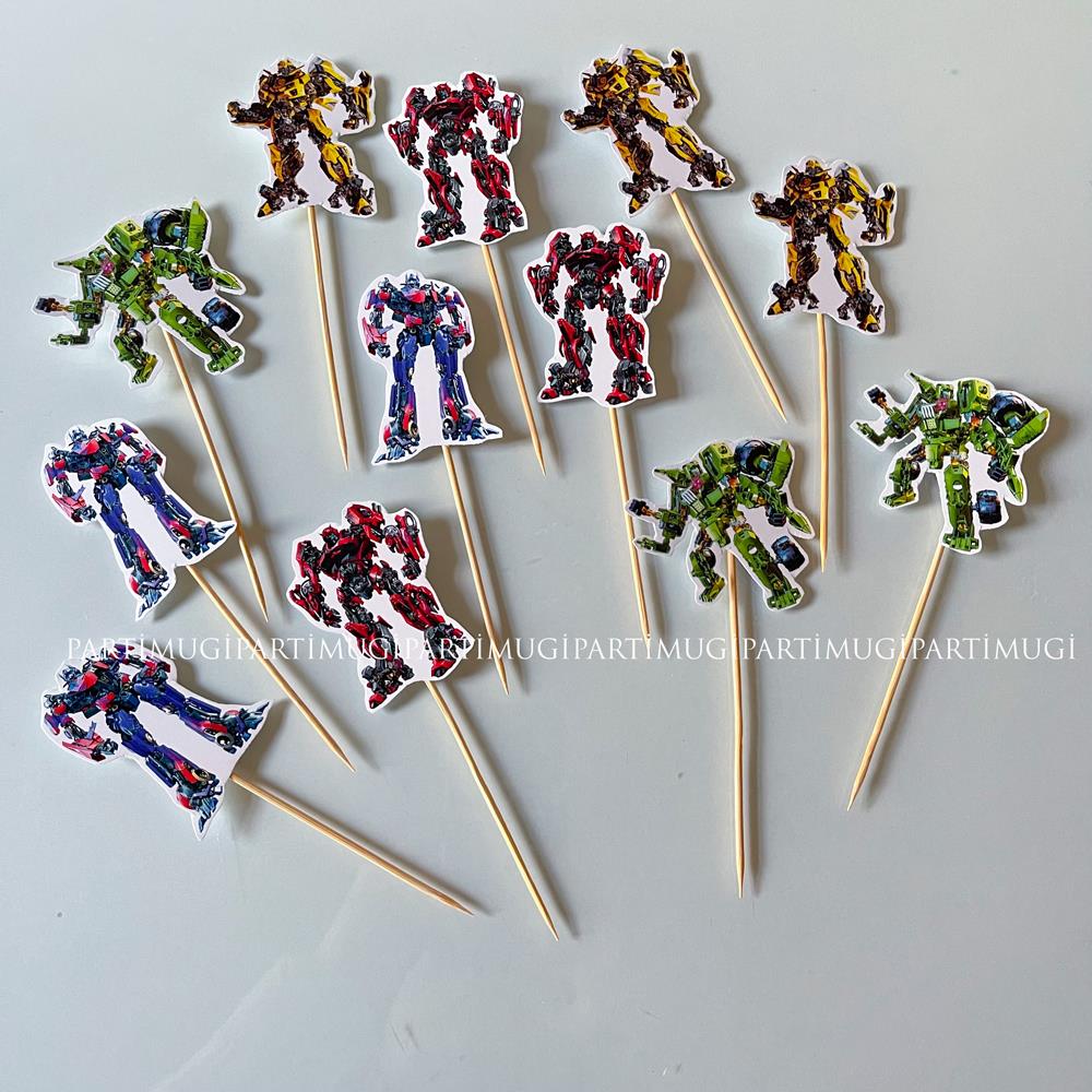 Transformers Temalı İkramlık Süs