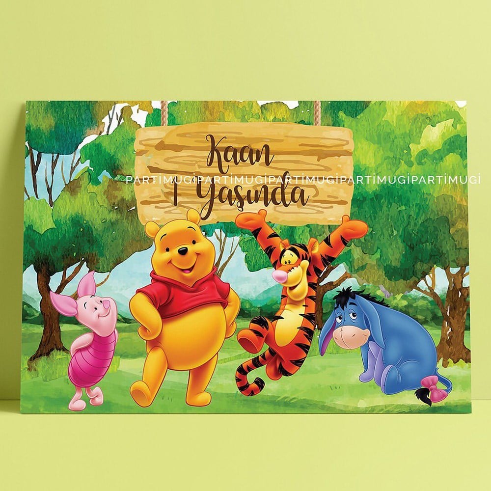Winnie the Pooh Temalı Eğlenceli Afiş Branda