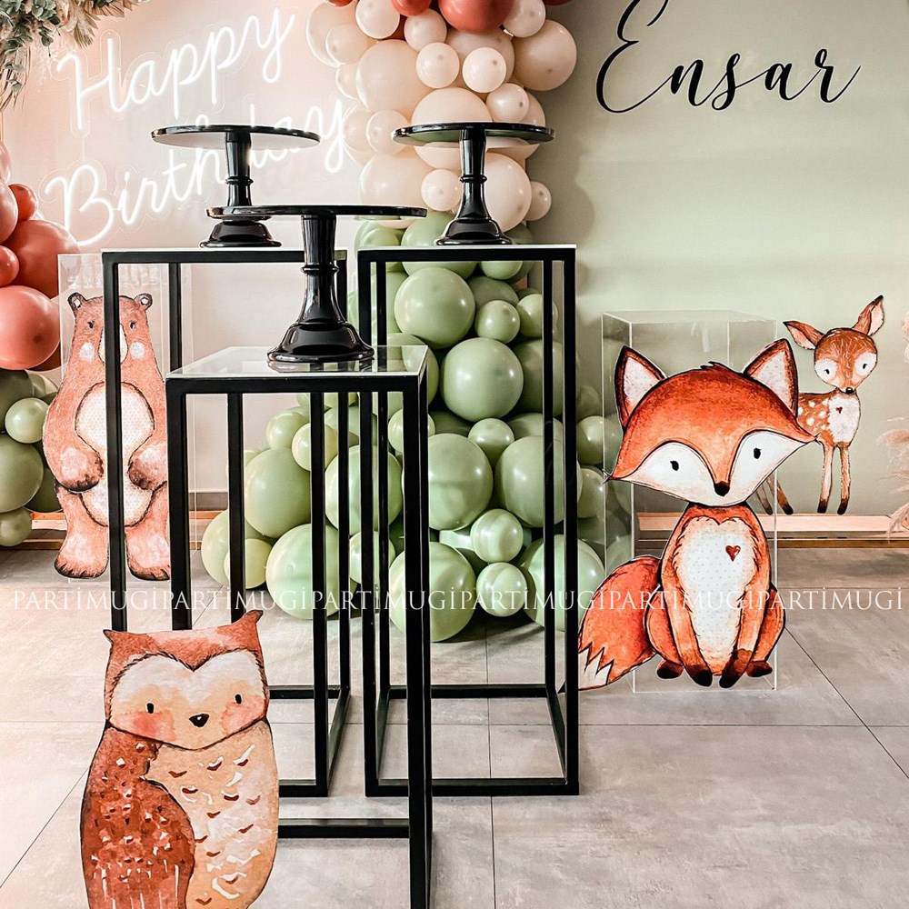 Woodland Orman Tilki Ayaklı Maket