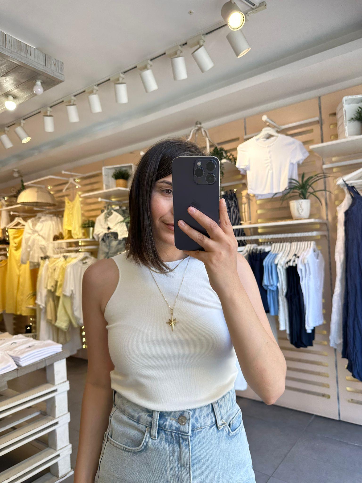 21129 Ekru Kolsuz Top