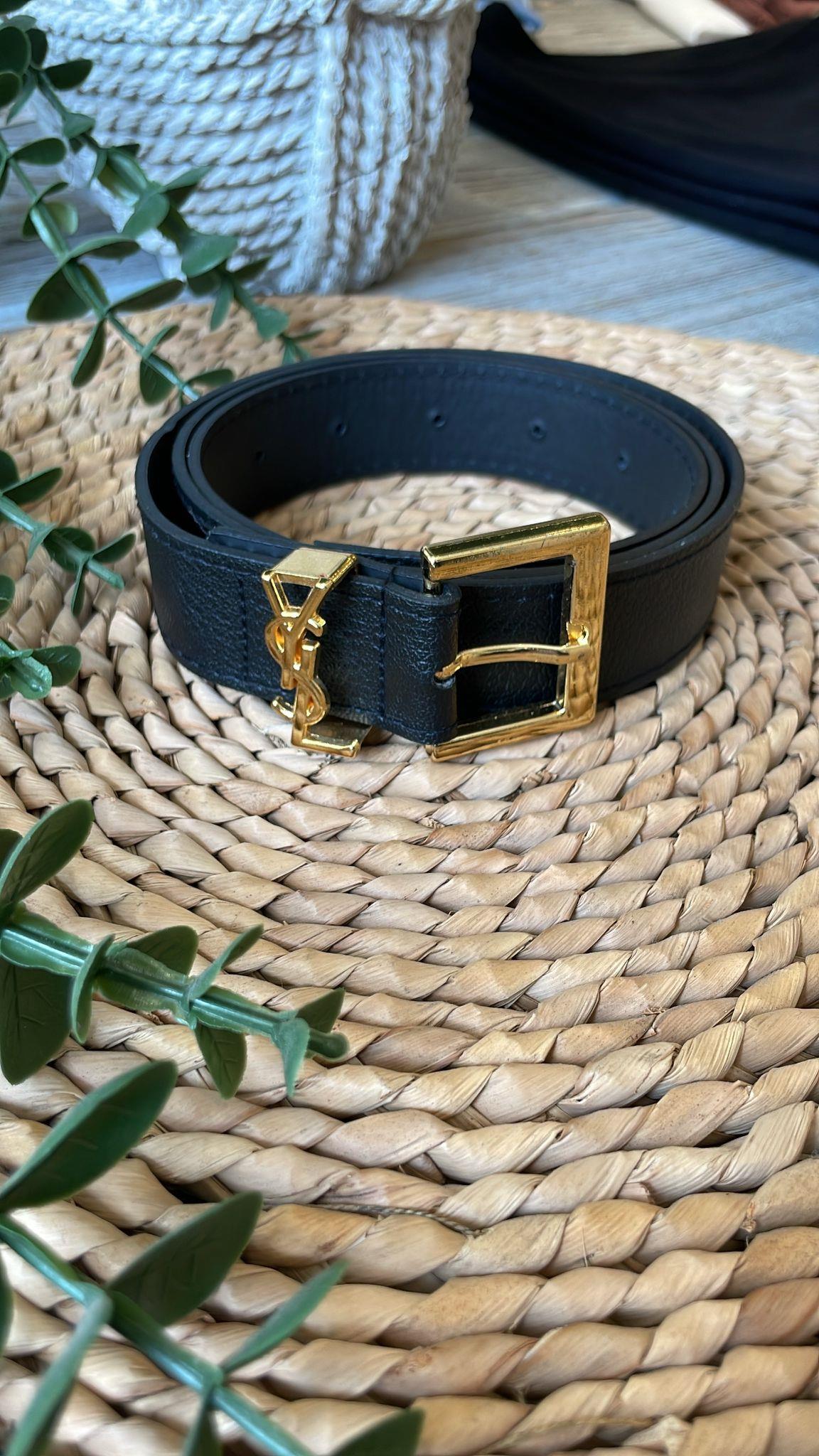 YSL Gold Detaylı Kemer 