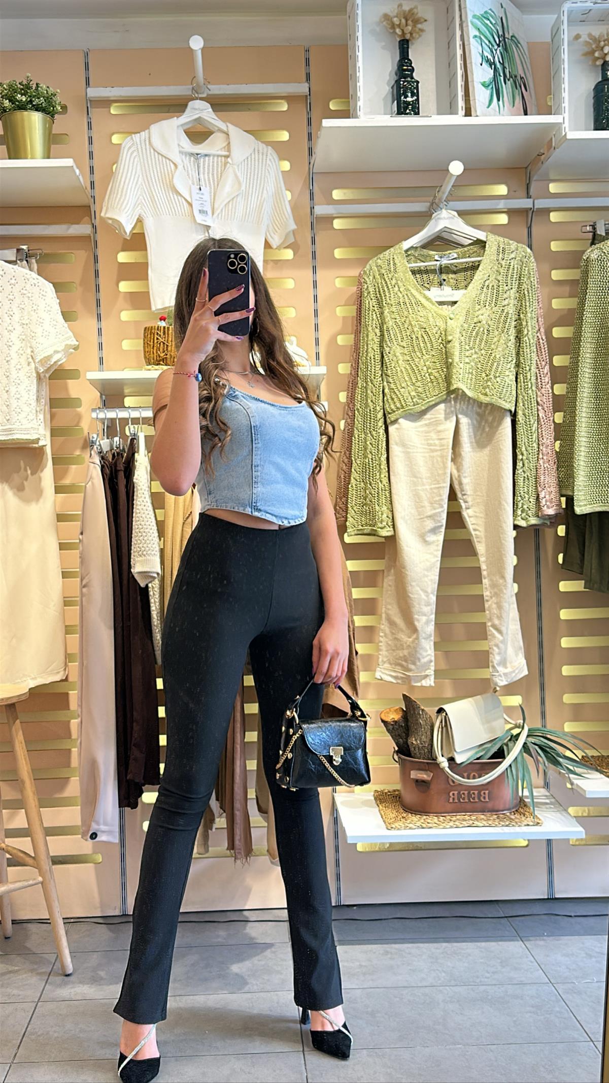 Fitilli Yırtmaçlı Tayt | StrawberryWear