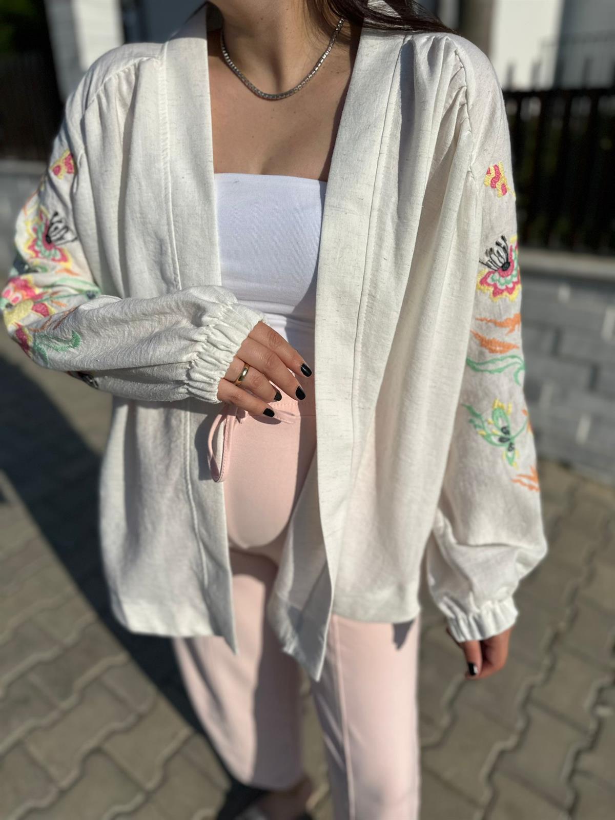 İşleme Detaylı Kimono  | StrawberryWear