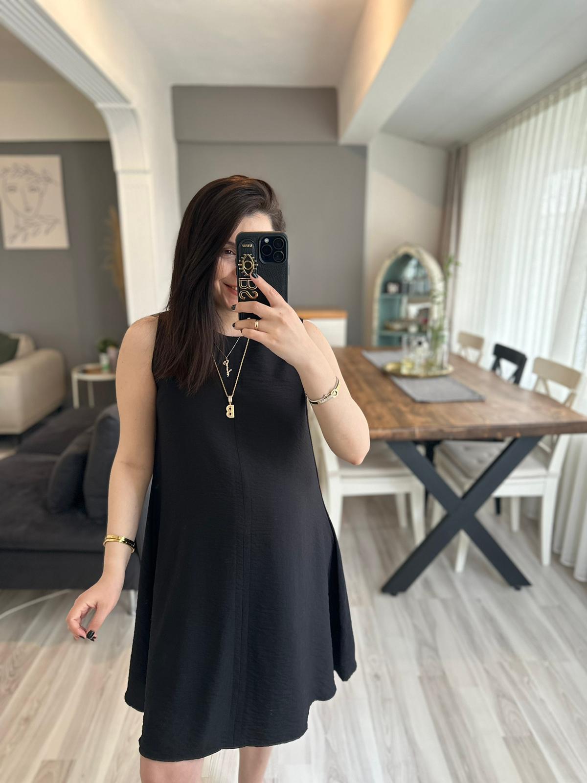 Siyah Çan Elbise | StrawberryWear