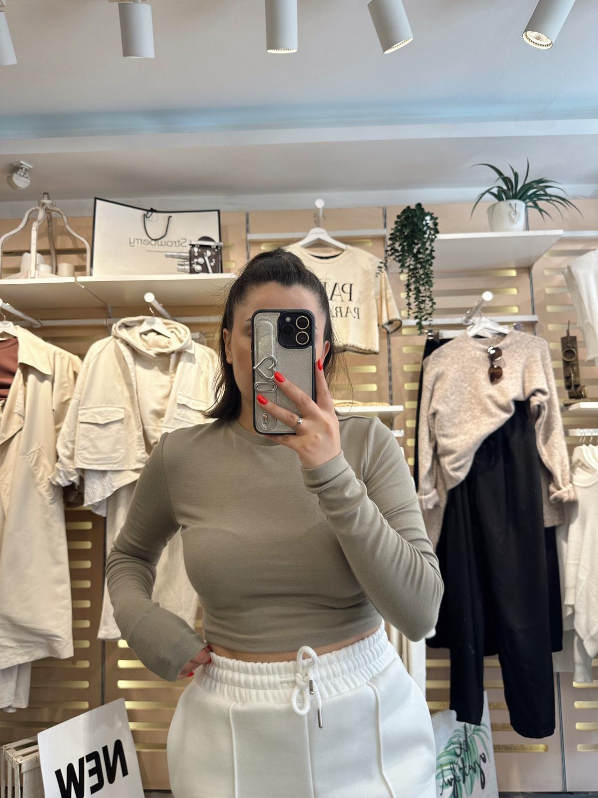 31236 Haki Yeşili Crop
