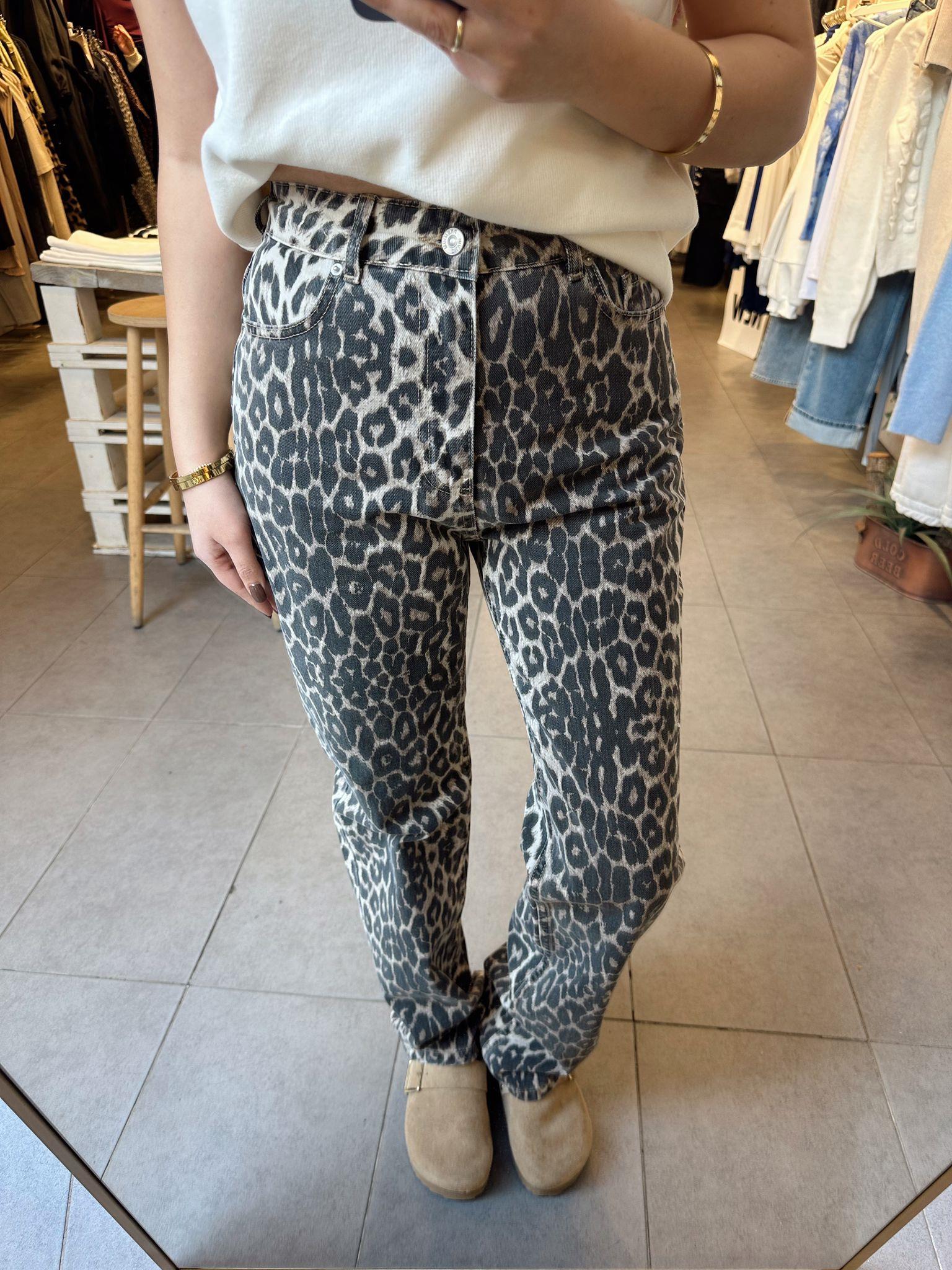 Leopar Desenli Kot 