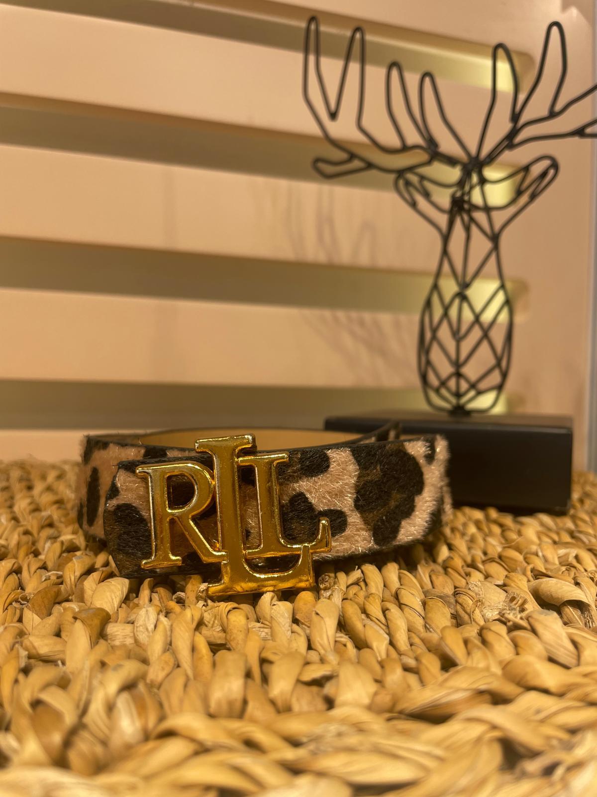 RLL Gold Leopar Desenli Kemer