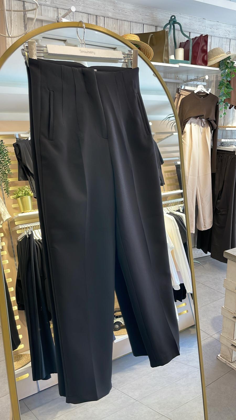 Siyah Kumaş Pantolon