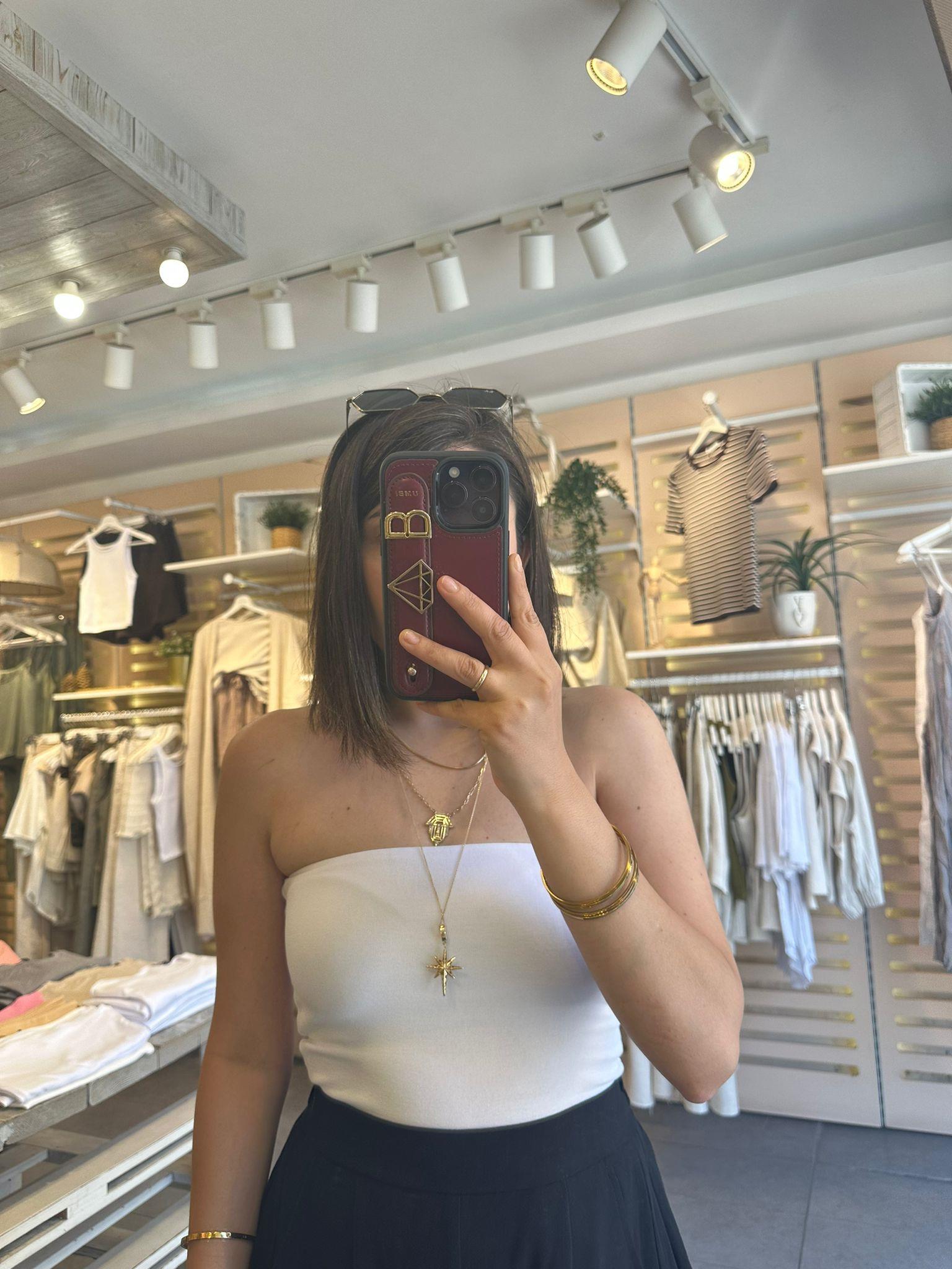 20659 Beyaz Crop Top