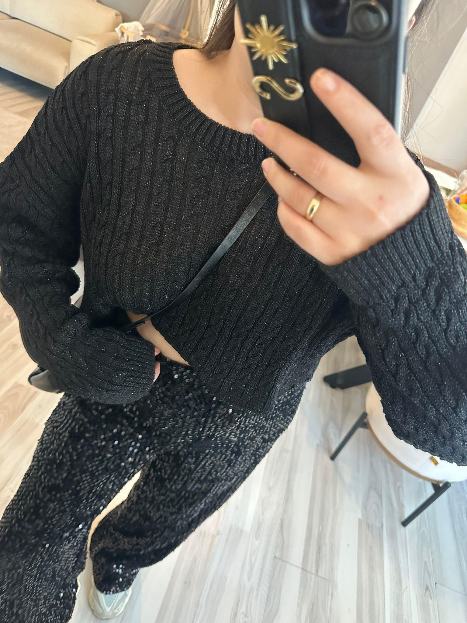Sim Detaylı Crop Kazak