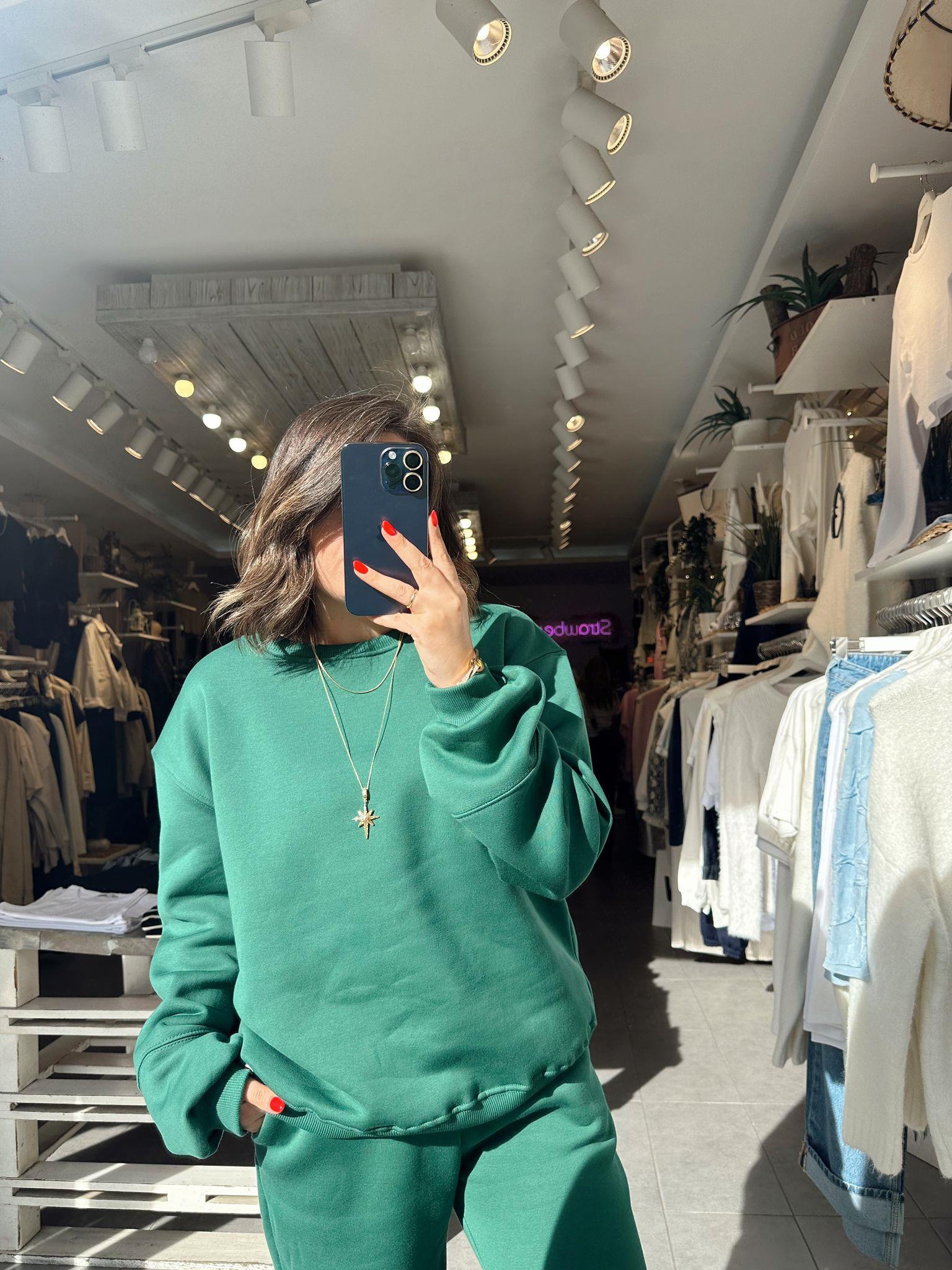 Petrol Yeşili Sweatshirt