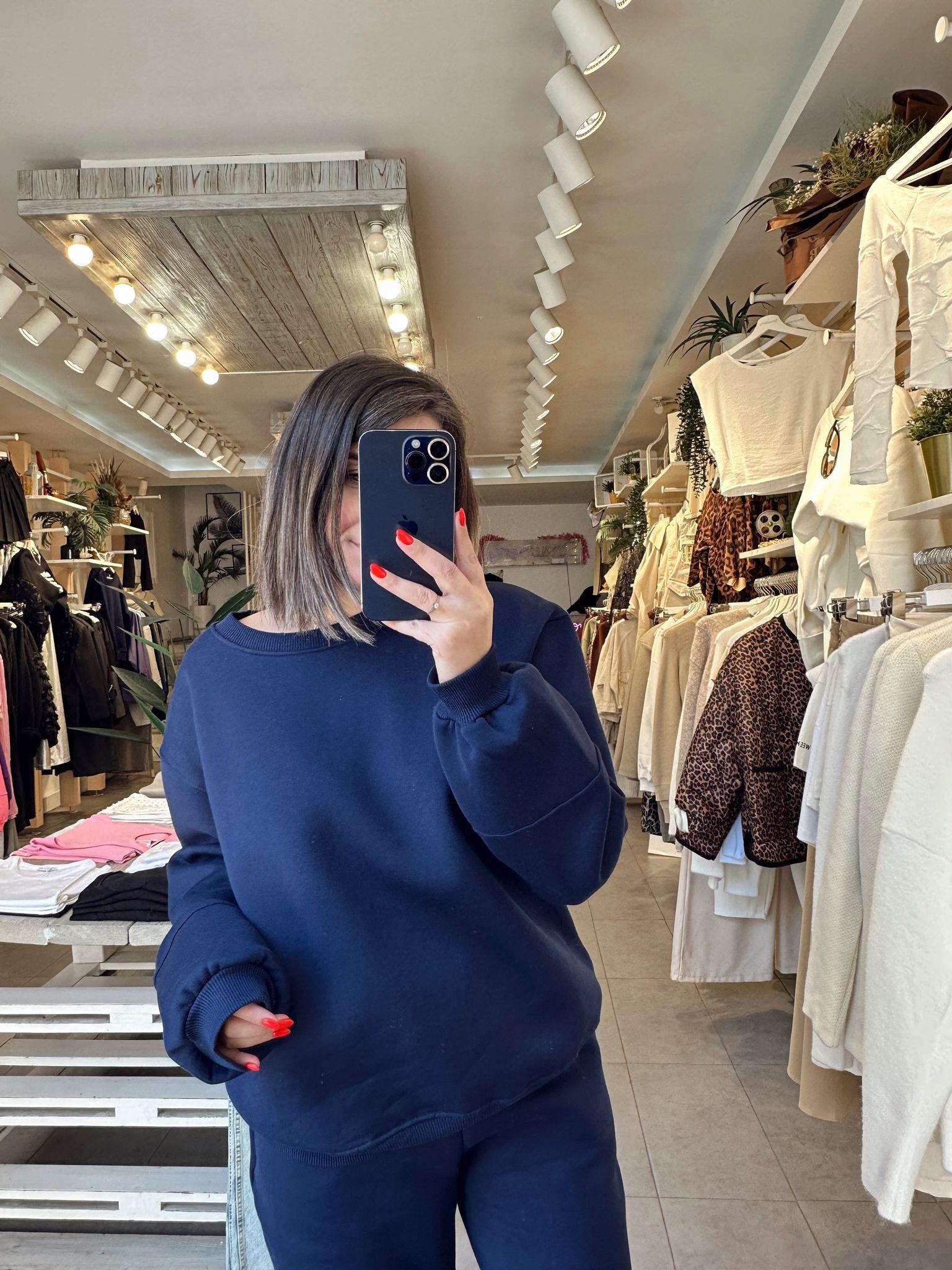 Lacivert Sweatshirt