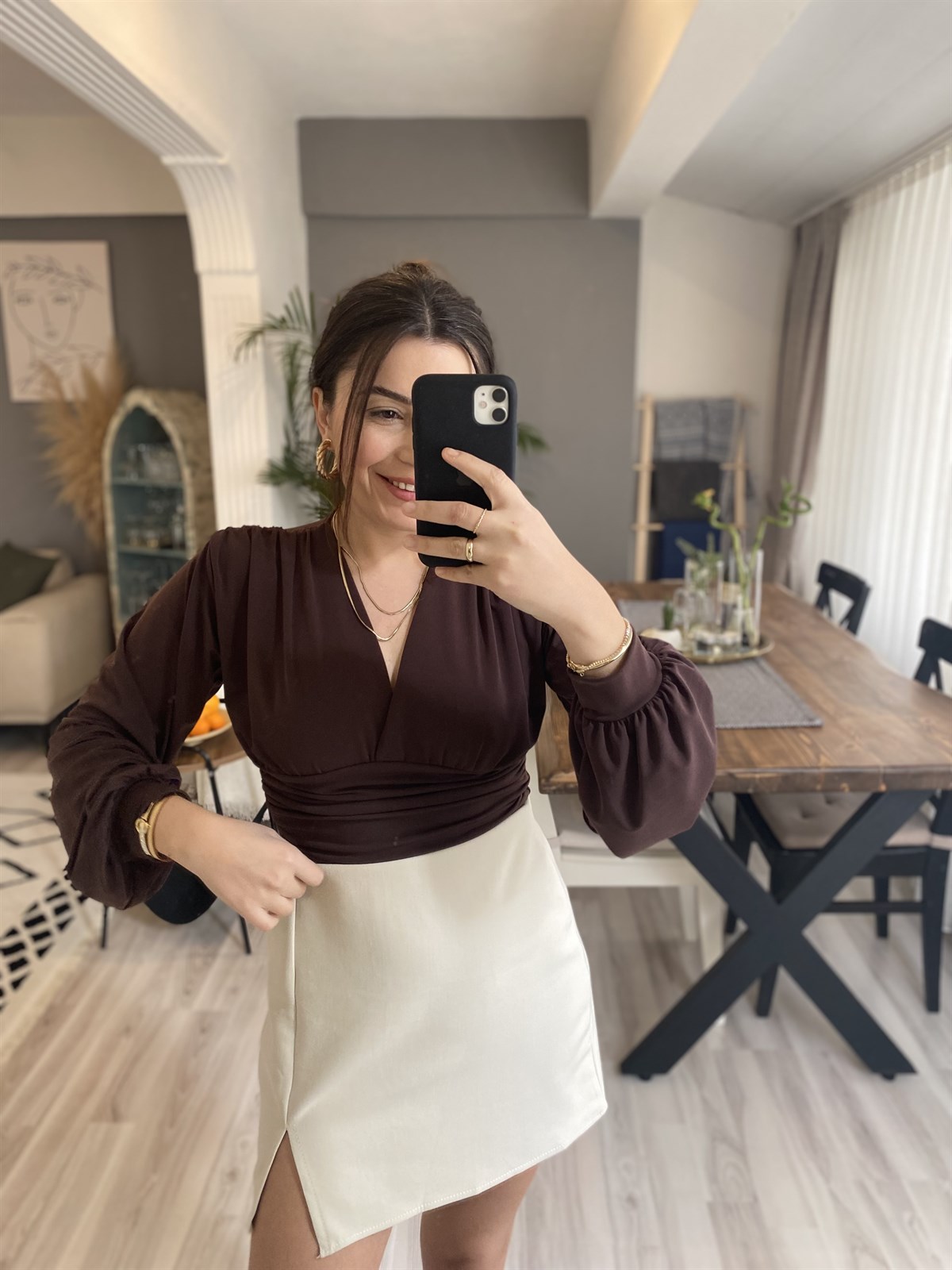 Acı Kahve Bluz | StrawberryWear