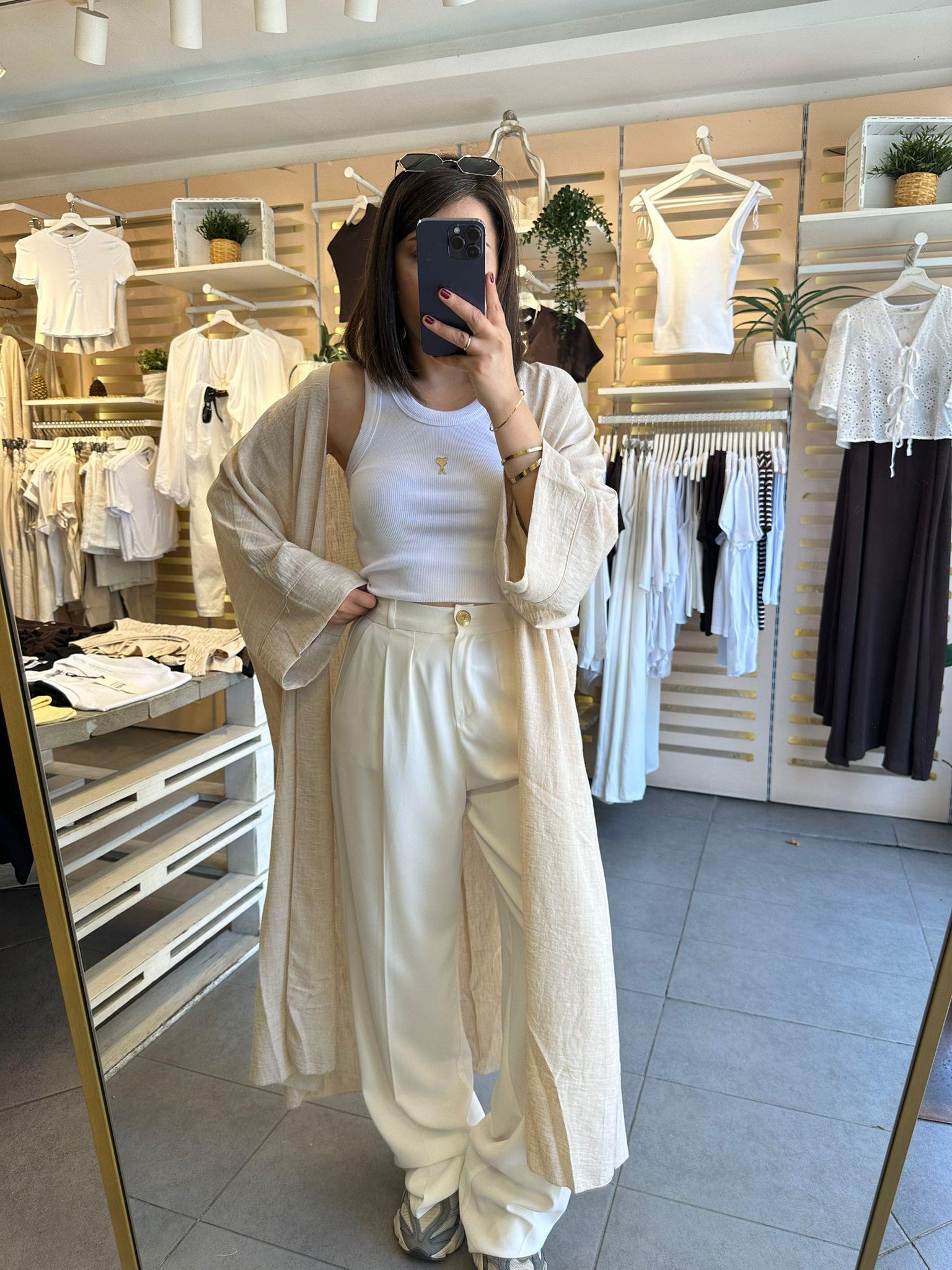 Bej Kimono
