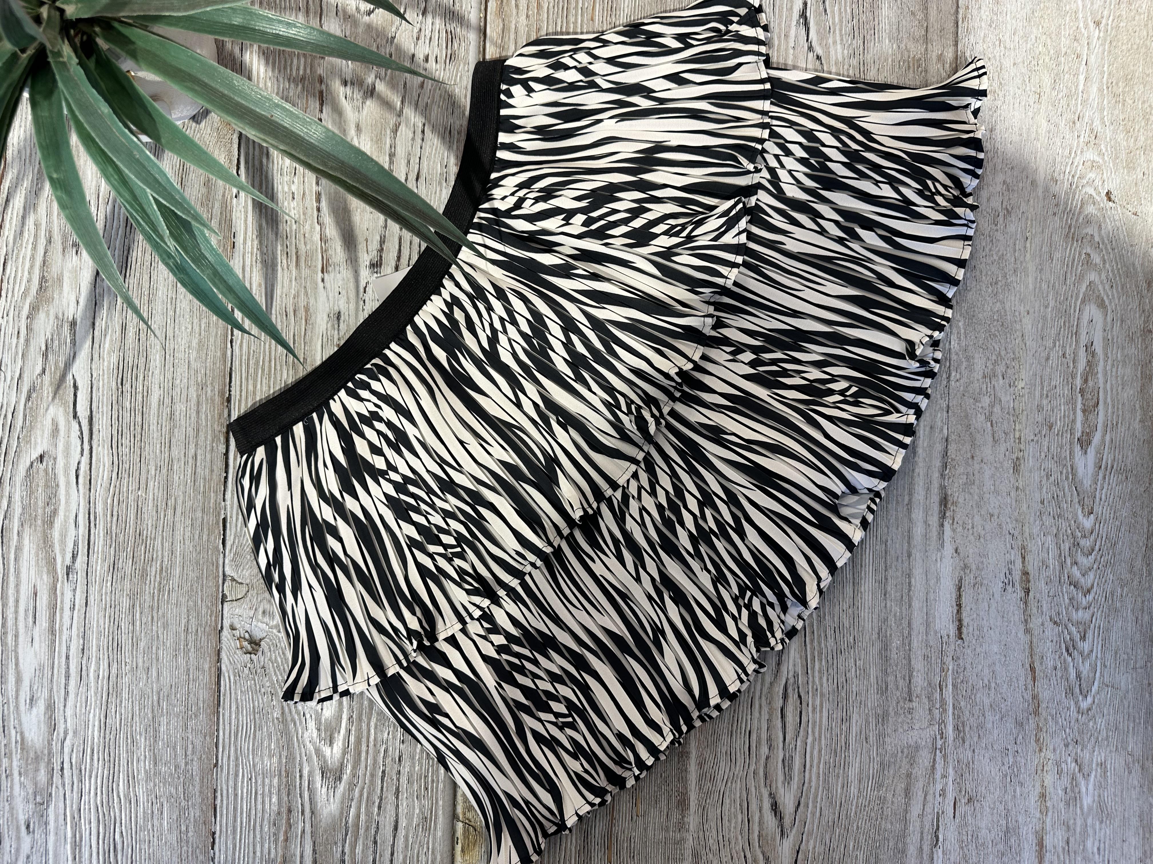 Zebra Detaylı Etek