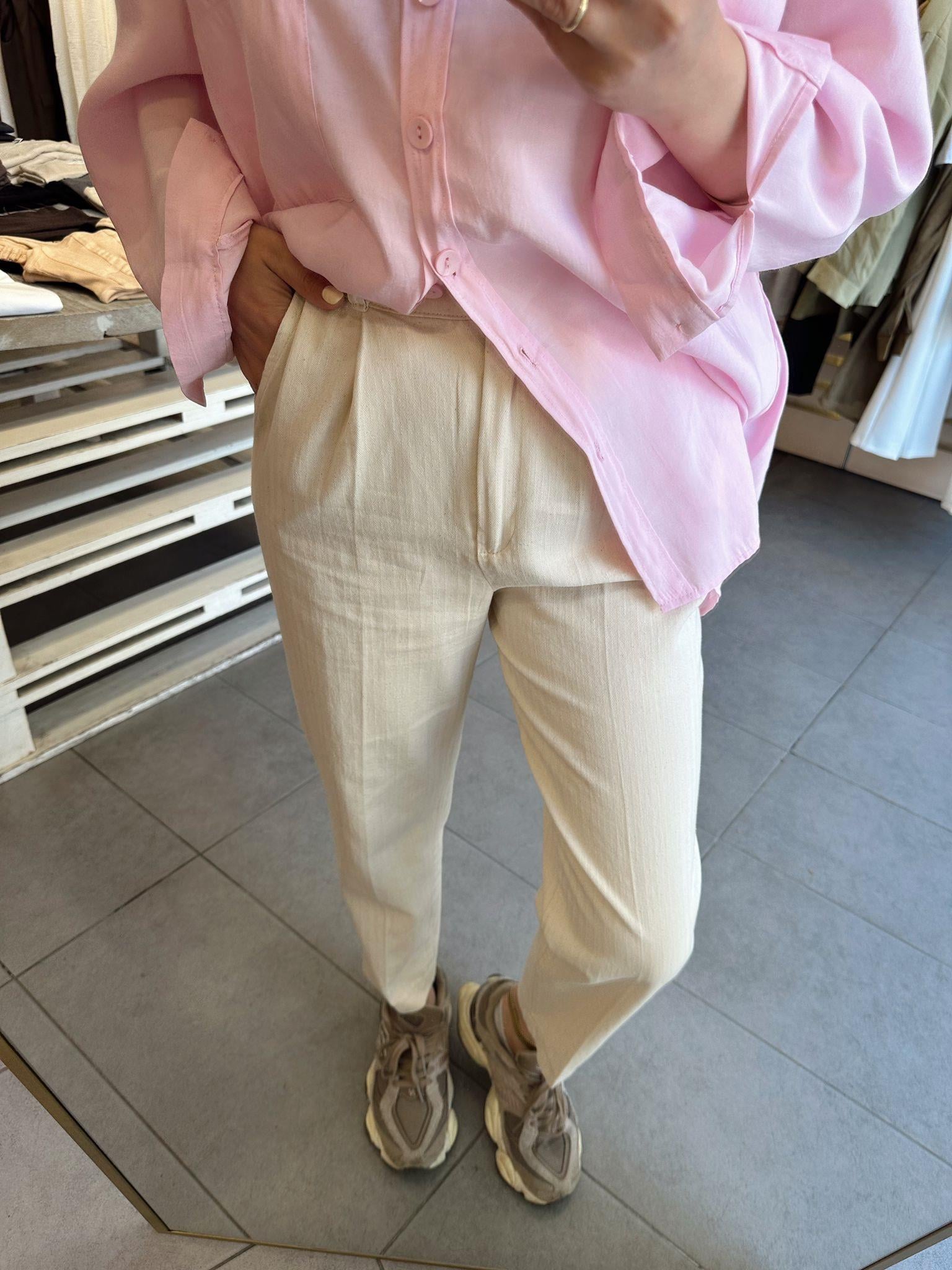 50571 Taş Gabardin Pantolon