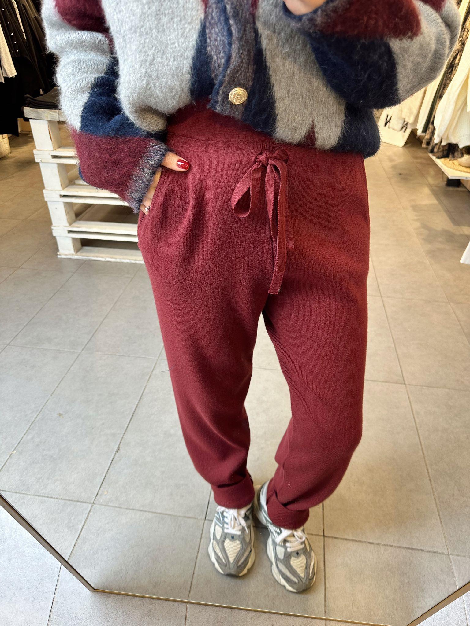70166 BağcıklıTriko Pantolon