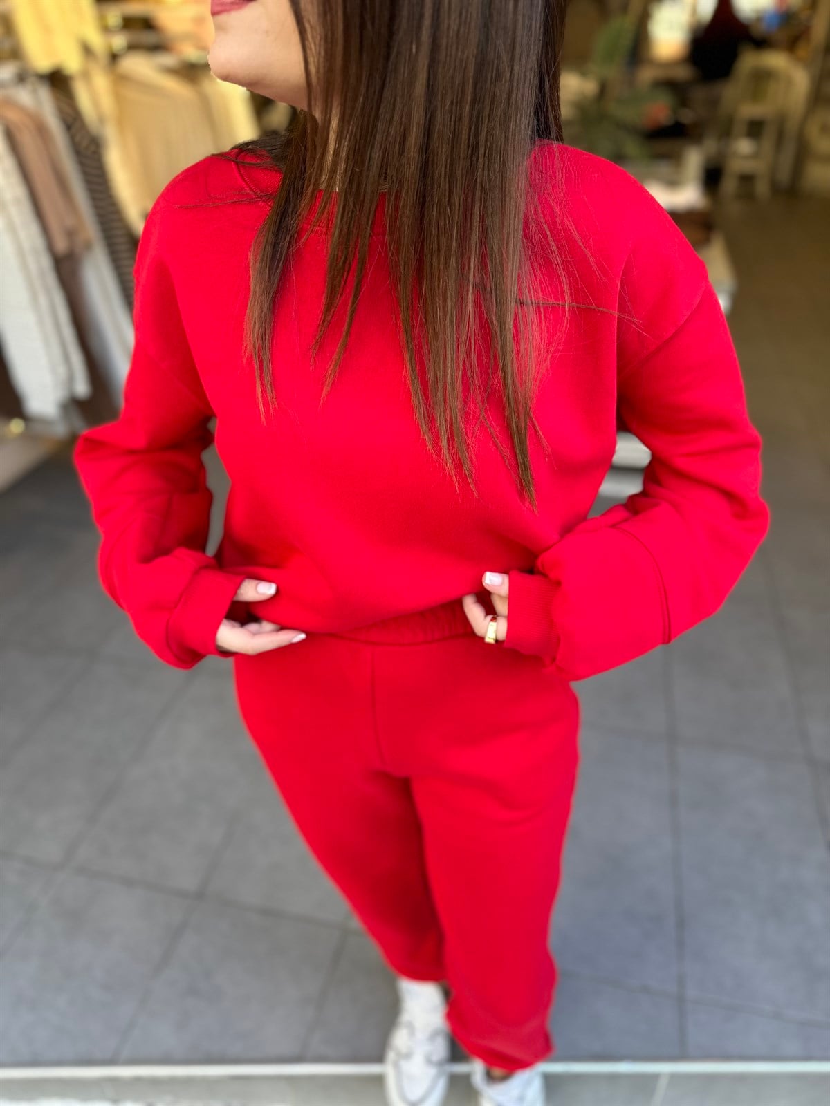 Kırmızı sweat | StrawberryWear