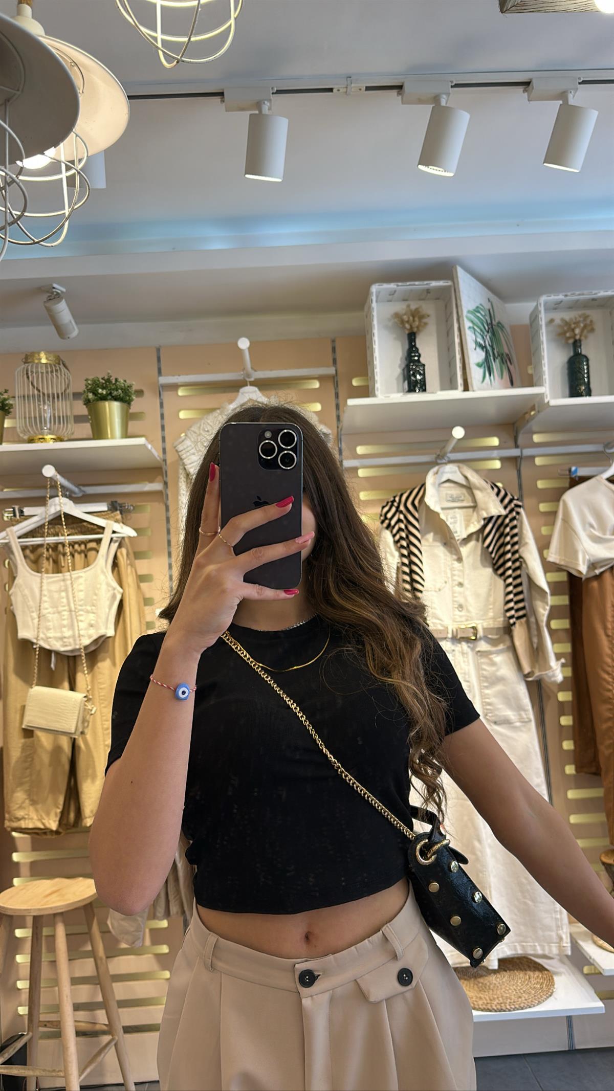 Siyah Kısa Kol Crop | StrawberryWear