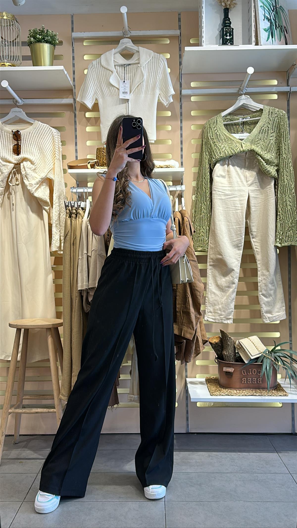 Siyah Palazzo Pantolon | StrawberryWear