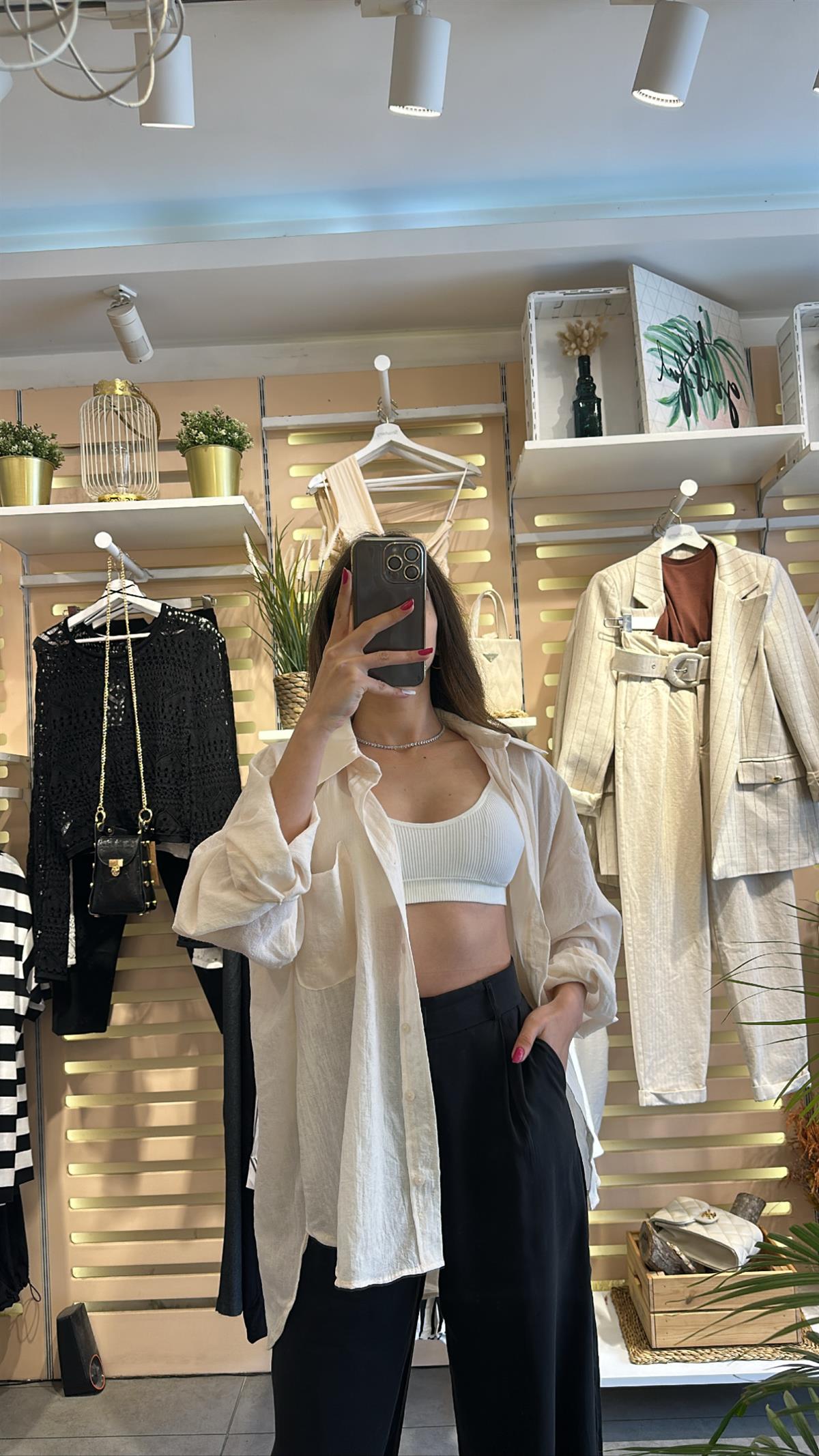 Taş Renkli Oversize Gömlek | StrawberryWear