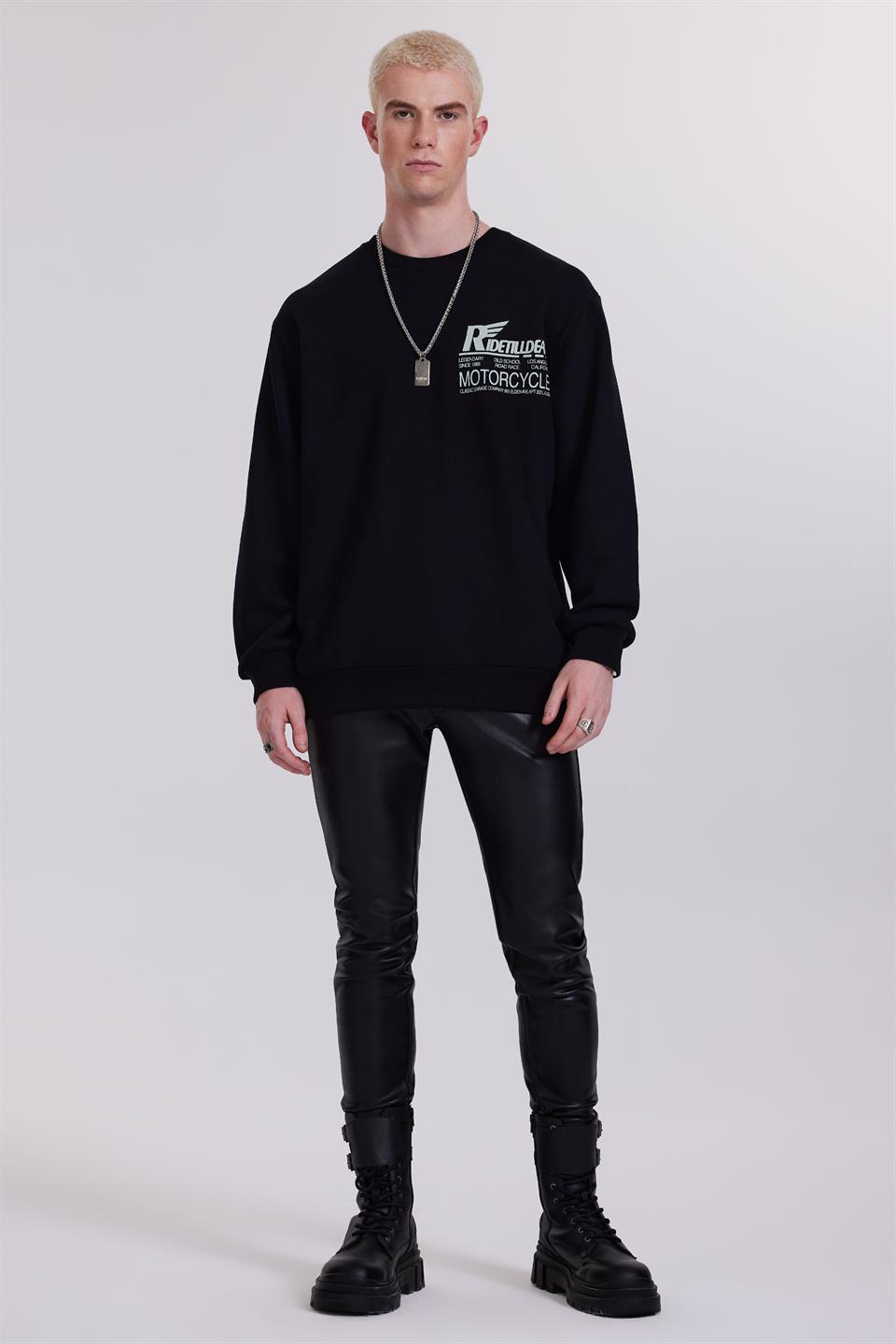 Sweatshirt moto hotsell