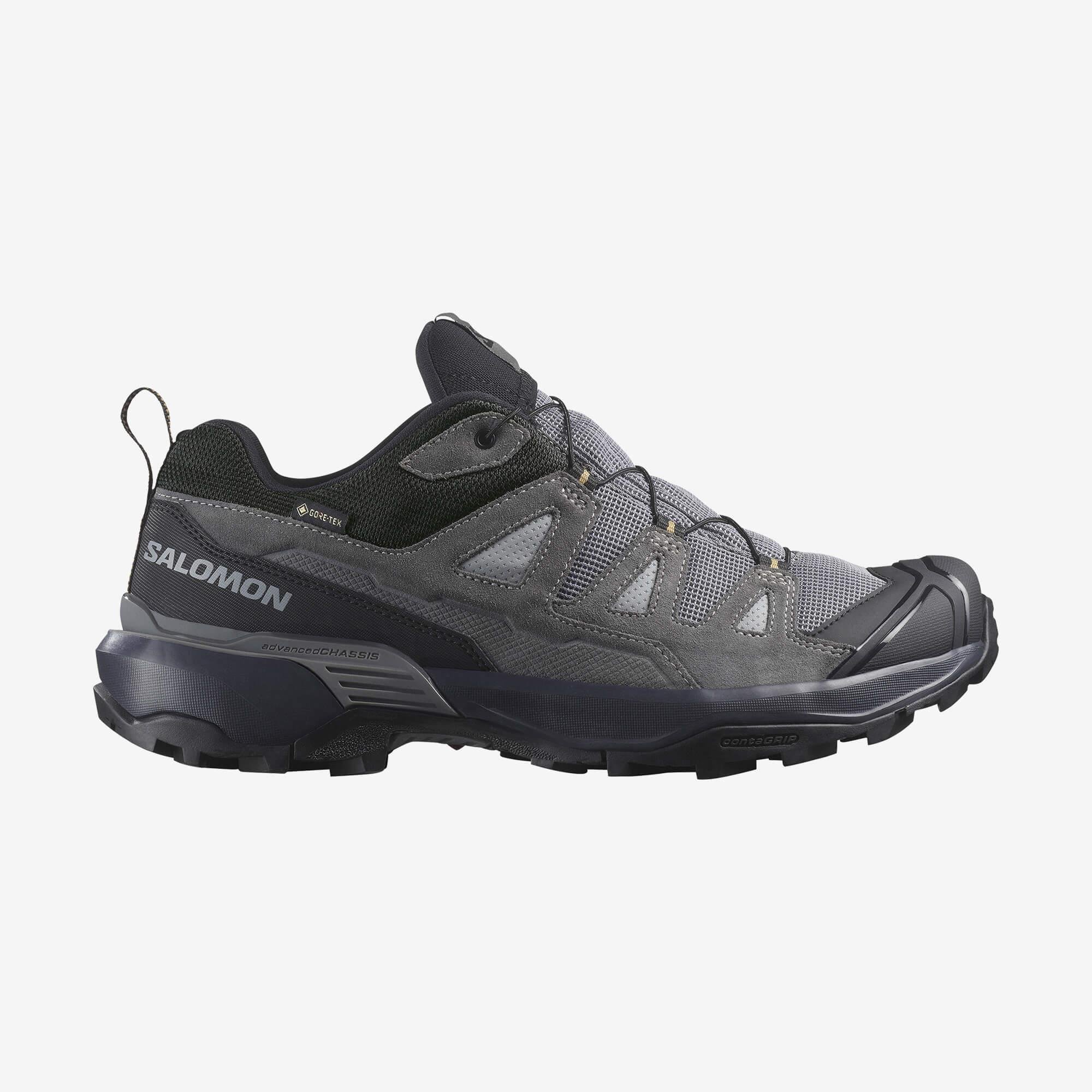 SALOMON エックスウルトラ360 レザーGTX Grisai/Cara Salomon X Ultra 360 Deri Gore-Tex Erkek Outdoor Ayakkabı - Gri